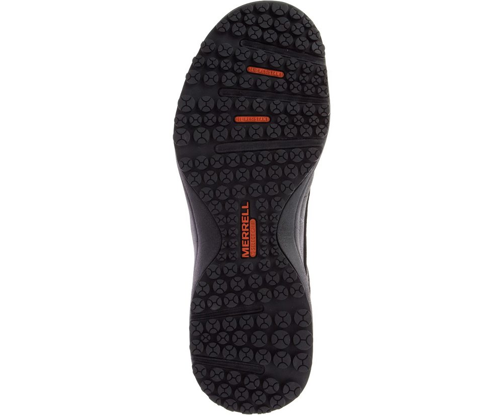 Merrell Work Shoes Black - Sutton Oxford Steel Toe - Mens 31PEOYMWL